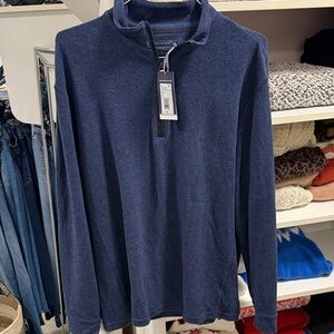 NWT Vineyard Vines Men's sweater Navy Half-Zip Pullover